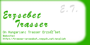 erzsebet trasser business card